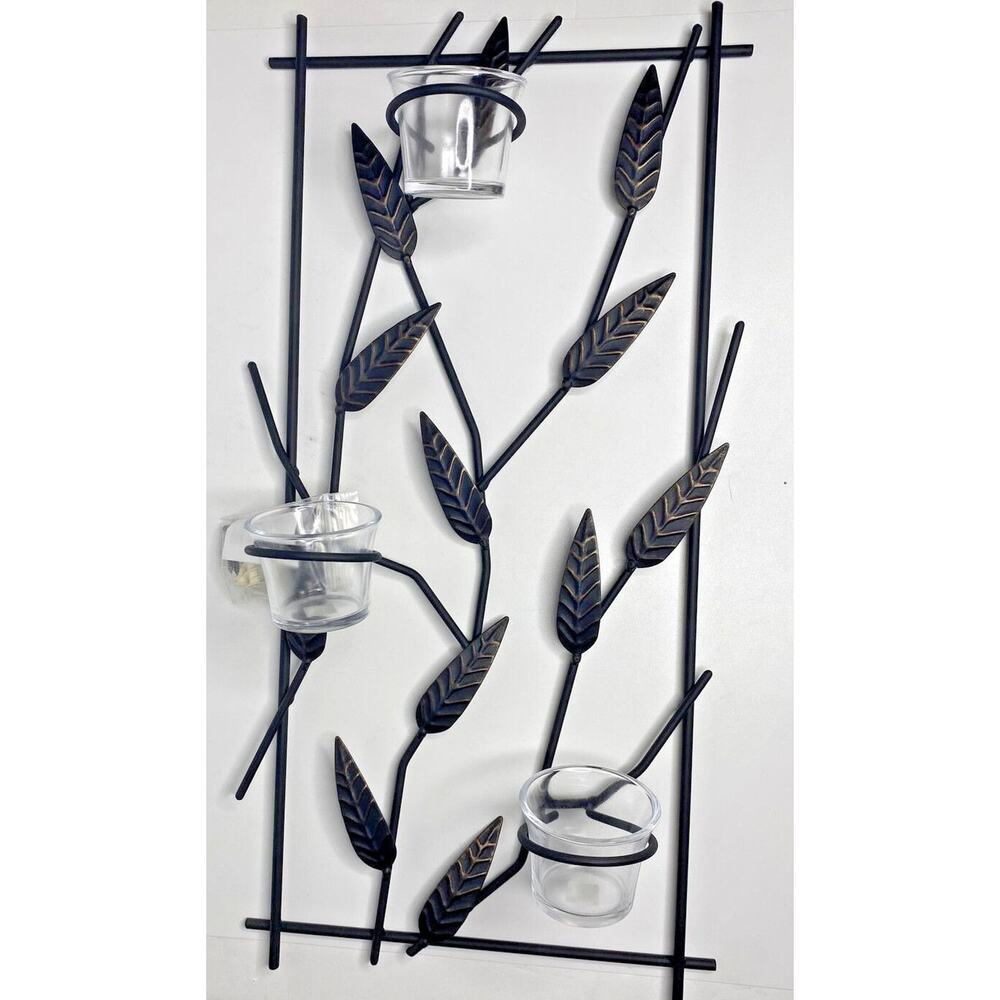 PartyLite Nature's‎ Garden Leaf Sconce Retired New In Box P23A/P9305 - Picture 1 of 2